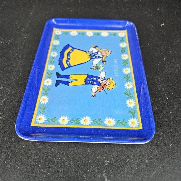 Vintage Swedish Decorative Tray Trinket Dish Gerhards Plastic Melamine 4" x 6" - Picture 5 of 10